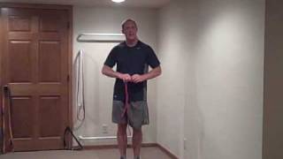 Resistance Band Training Tip for shortening the band [upl. by Lanuk607]