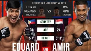 Eduard Folayang Vs Amir Khan 2  Knock out win Victory [upl. by Nifares239]