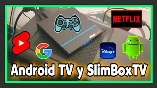 Como Instalar ANDROID TV slimBOXtv EmuElec Netflix en TVBOX China AmLogic 📚 [upl. by Adnorhs]