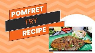 quotpomfret paplet fish fry recipe  seafood special easy and crispyquot [upl. by Silirama]