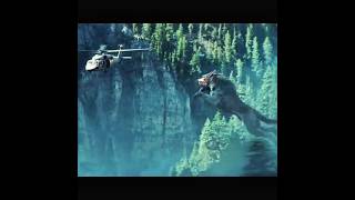 Gaint Wolf attack 😯 clip  helicopter vs wolf  Rampage movie sence 2018 hollywood rampage [upl. by Ecnarepmet110]