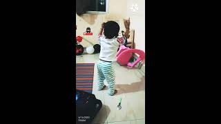 1 year old baby dancing on song zingat zing zing zingat baby dance toys cutest babyBaby DJ [upl. by Ahsenit]