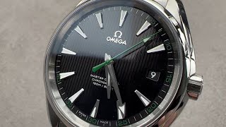 Omega Seamaster Aqua Terra 150M quotGolf Editionquot 23110422101004 Omega Watch Review [upl. by Tolley911]