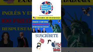 Examen de ciudadanía en español y Inglés USCIS Official 100 Civics Questions amp Answers 100 preguntas [upl. by Aitenev527]