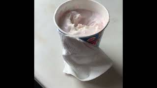 Food review trying Dairy Queen’s Cotton candy blizzard [upl. by Aikahs]