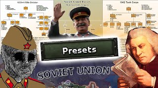 Soviet Historical Presets amp Divisions ONLY In HOI4 [upl. by Anahsahs]