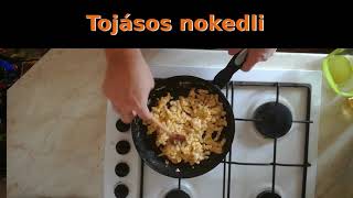 Tojásos nokedli tojásos galuska egy perc alatt [upl. by Odelle]