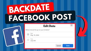 How to Backdate a Facebook Post UPDATED [upl. by Ewald]