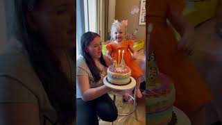 Mom Drops Birthday Cake as Daughter Blows Out Candles  1500123 [upl. by Annazus]