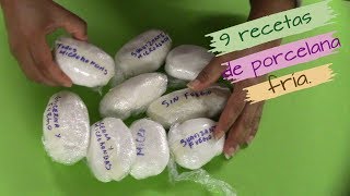 9 RECETAS DE PORCELANA FRÍA [upl. by Bruce]