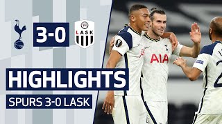 HIGHLIGHTS  SPURS 30 LASK  Vinicius amp Bale full debuts in Europa League win [upl. by Biggs377]