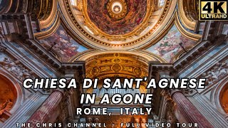 CHIESA DI SANT’AGNESE IN AGONE Rome Ultra 4K HD Tour [upl. by Loux]