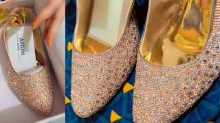 footwear review from myntra😍 partywear heels  bridal heels  myntra footwear haul [upl. by Saucy]