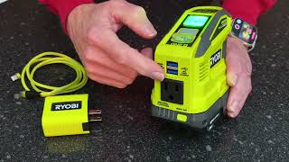 New Ryobi 18v One 150w Power Source amp Charger RYi150C vs RYi150BG [upl. by Vivica414]