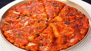 Kimchi Pancake Kimchijeon 김치전 [upl. by Naillil]