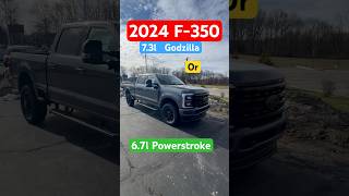 2024 Ford F350 Lariat 73l Gas vs 67l Powerstroke Diesel 2023superduty [upl. by Hnoj]