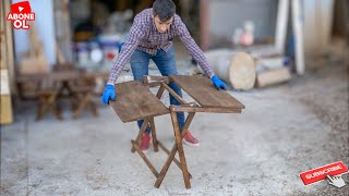 Katlanır masa yapımıfolding table making [upl. by Islek]