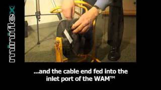 Pushing Fibre Cable  The Miniflex WAM [upl. by Nebe]