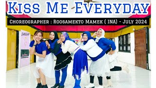 Kiss Me Everyday  Line Dance  Demo By Gempita LD Class  Choreo by Roosamekto Mamek [upl. by Adieno]