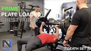 PRIME  Plate Loaded Chest Press  Death Set [upl. by Beaner568]