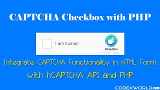 Integrate CAPTCHA Checkbox with hCaptcha using PHP [upl. by Plossl695]