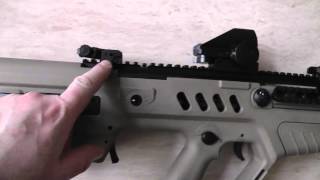 Tavor Flip up Sights holographic sights [upl. by Alcot]