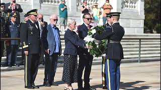 OXI WreathLaying Ceremony by General Poppas Ambassador Nassika George Logothetis and John Calamos [upl. by Kciredor]