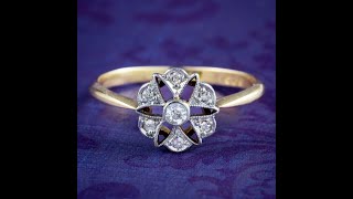 Antique Edwardian Diamond Daisy Cluster Ring [upl. by Jemmie375]