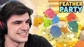 HILARIOUS FEATHER PARTY w Valkyrae Sykkuno Fuslie Tina Ellum ► Foolish Plays [upl. by Nichola562]