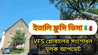 ইতালি ফ্লুসি ২০২৪VFS গ্লোবালের সংশোধনমূলক আপডেট [upl. by Ettelrac]