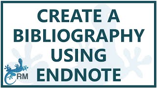 EndNote how to create a bibliography in Word [upl. by Amarette519]