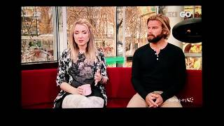 Thordis and Tom interviewed on Go Morgen Danmark Feb 7 2018 [upl. by Ayotan]