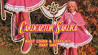 MAKING CARDCAPTOR SAKURAS STAFF AND BOOTS part 1  COSPLAY DIY [upl. by Cr]