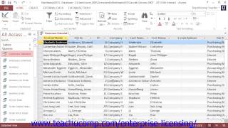 Microsoft Office Access Tutorial 2013 DataSheet View 32 Employee Group Training [upl. by Lenzi]