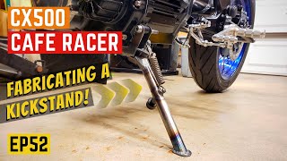 CX500 Build  Fabricating A Custom Kickstand  SO CLEAN  EP52 [upl. by Tap]