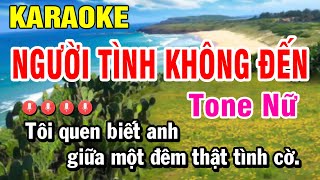 Karaoke Người Tình Không Đến Tone Nữ Nhạc Sống  Am  Huỳnh Lê [upl. by Sams]