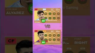 DLS24JAlvarez Vs AMorataPlayer Card Fight Comparison Who is The Best dls24 dls25 football [upl. by Yreneh]