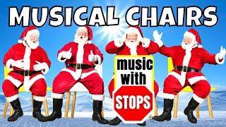 Christmas Musical Chairs Music with STOPS [upl. by Teena]