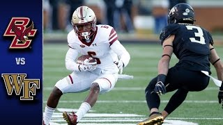 Boston College vs Wake Forest Football Highlights 2016 [upl. by Barbour]