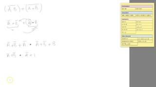 De Morgans Law  Simplifying Expressions  Tutorial 3 [upl. by Amled748]