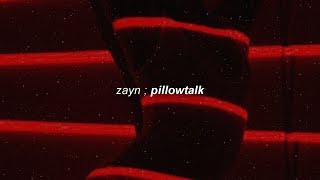 zayn — pillowtalk sub español amp lyrics [upl. by Hanako]