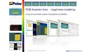 PCB Insertion loss copper roughness modeling  Huray amp Cannonball [upl. by Noyrb]