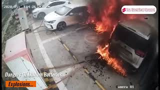 Lithium Battery Explosion Compilation [upl. by Dre]