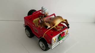 2007 Gemmy Grandma Got Run Over Reindeer Musical Animated Deer Light Up Jeep [upl. by Roderich109]