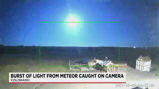 Caught on Camera Meteor creates a burst of light [upl. by Lewan]