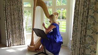 Wedding March by Mendelssohn  performed by Nicola Veal Harpist [upl. by Tai]