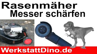 Rasenmäher Messer schärfen und auswuchten [upl. by Lucy102]