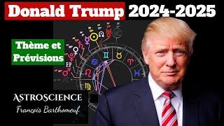 Donald Trump  Thème Astral approfondi et Prévisions 20242025 [upl. by Ellinehc624]