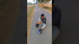 skating practice on road inlineskatingshortvideoyoutubeshortviralsvideo [upl. by Htebazil]