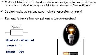 De elektrische weerstand [upl. by Eimorej]